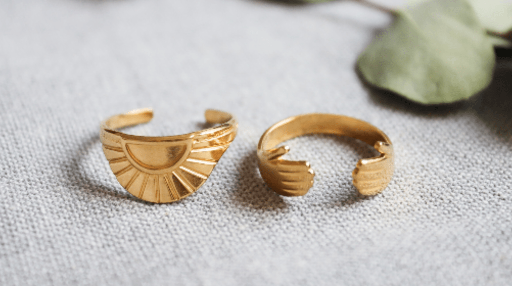 Waterproof Bestseller Sun ring • Gold ring • Silver Dainty Ring • Minimalist Ring • Sun Jewelry • Sunshine jewelry - AnoaShop