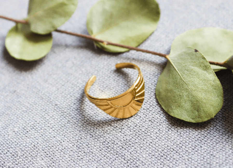 Waterproof Bestseller Sun ring • Gold ring • Silver Dainty Ring • Minimalist Ring • Sun Jewelry • Sunshine jewelry - AnoaShop