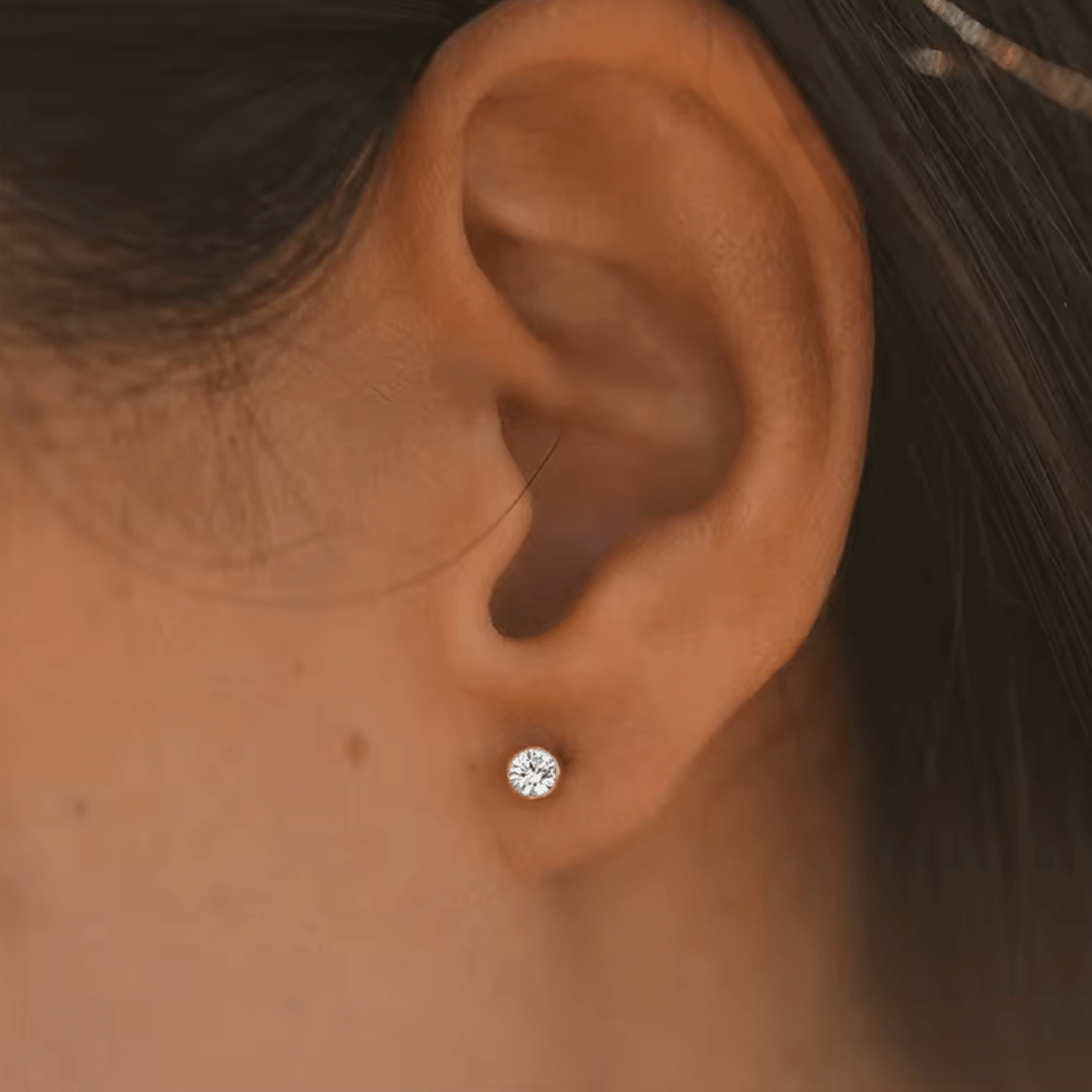 Waterproof birthstone earring • Gold Silver • stainless steel - AnoaShop