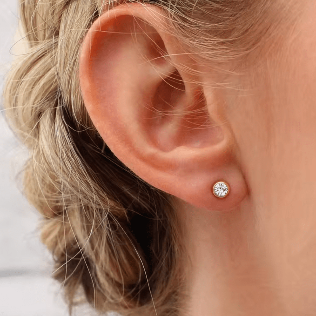 Waterproof birthstone earring • Gold Silver • stainless steel - AnoaShop