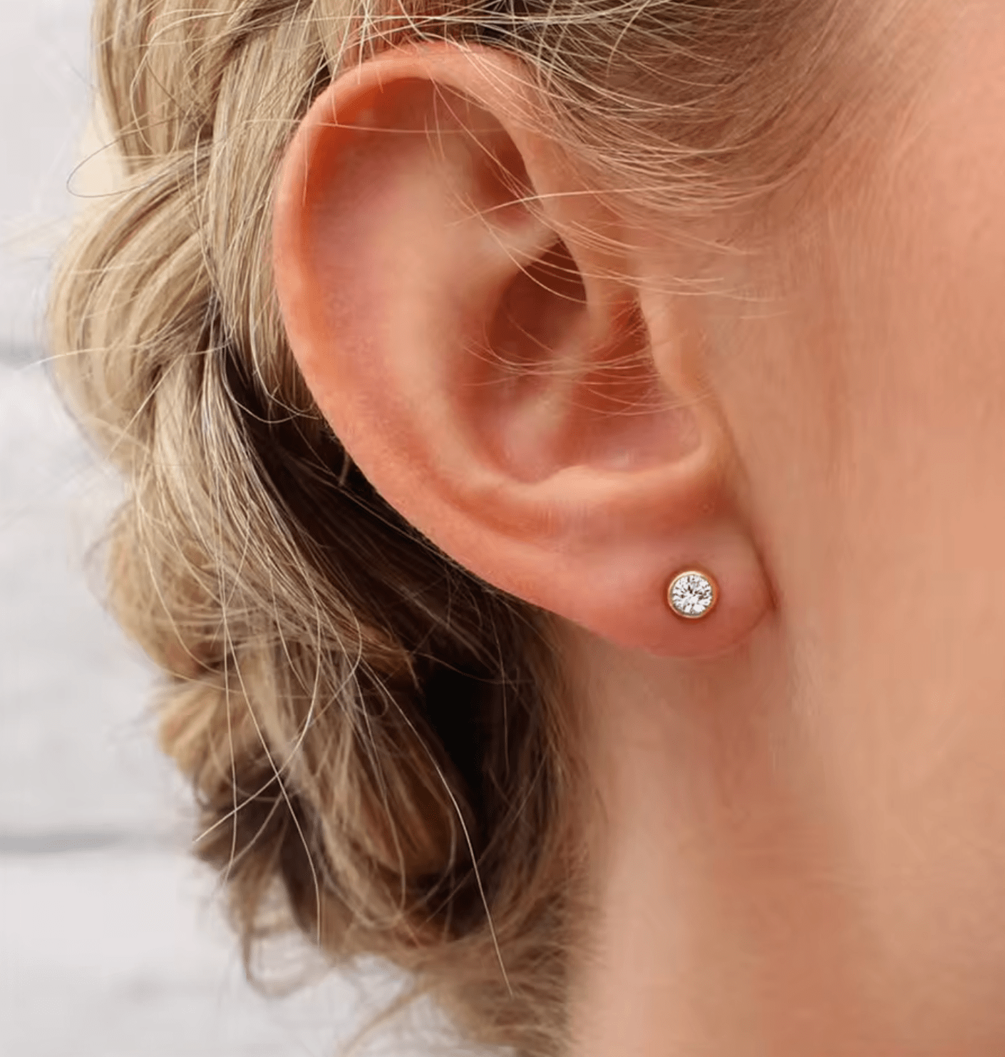 Waterproof birthstone earring - Gold Silver - stainless steel - AnoaShop