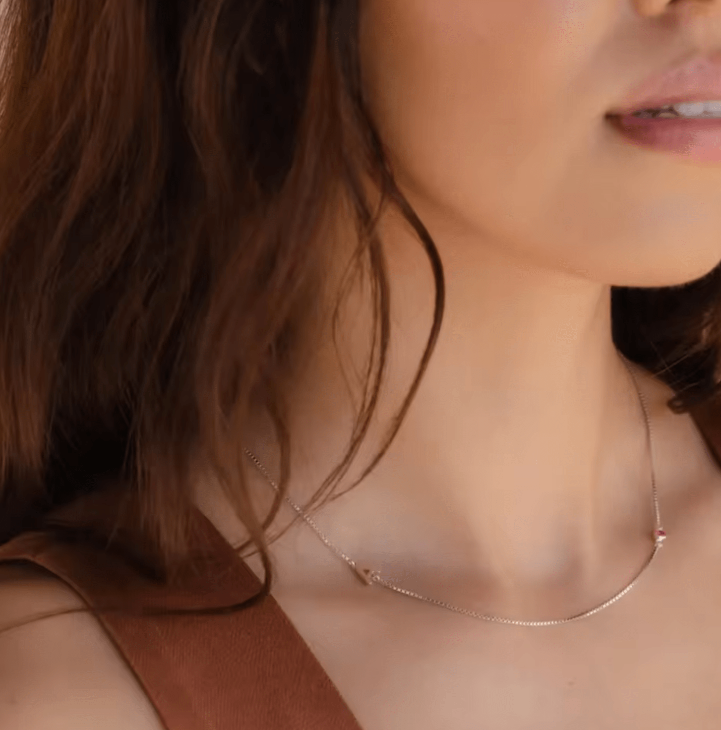 WATERPROOF BIRTHSTONE LETTER NECKLACE - GOLD SILVER CHAIN - STAINLESS STEEL - AnoaShop