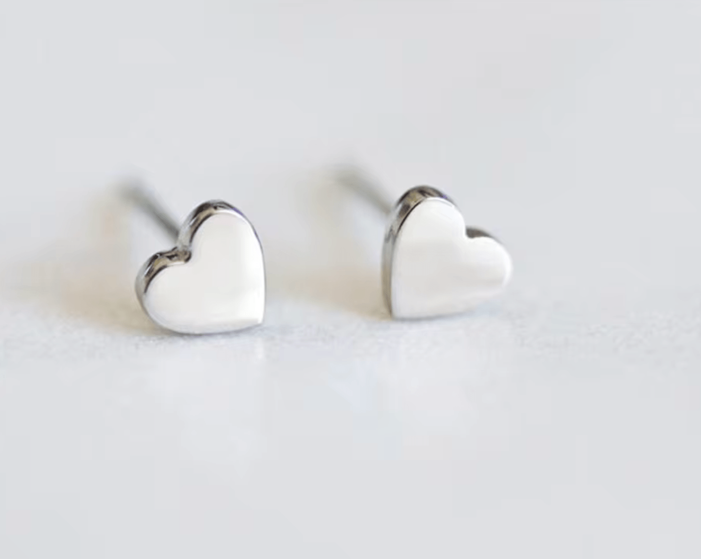 Waterproof Little Heart Earring • Heart Earstud Gold • Minimalist Earring • Earring small gold silver - AnoaShop