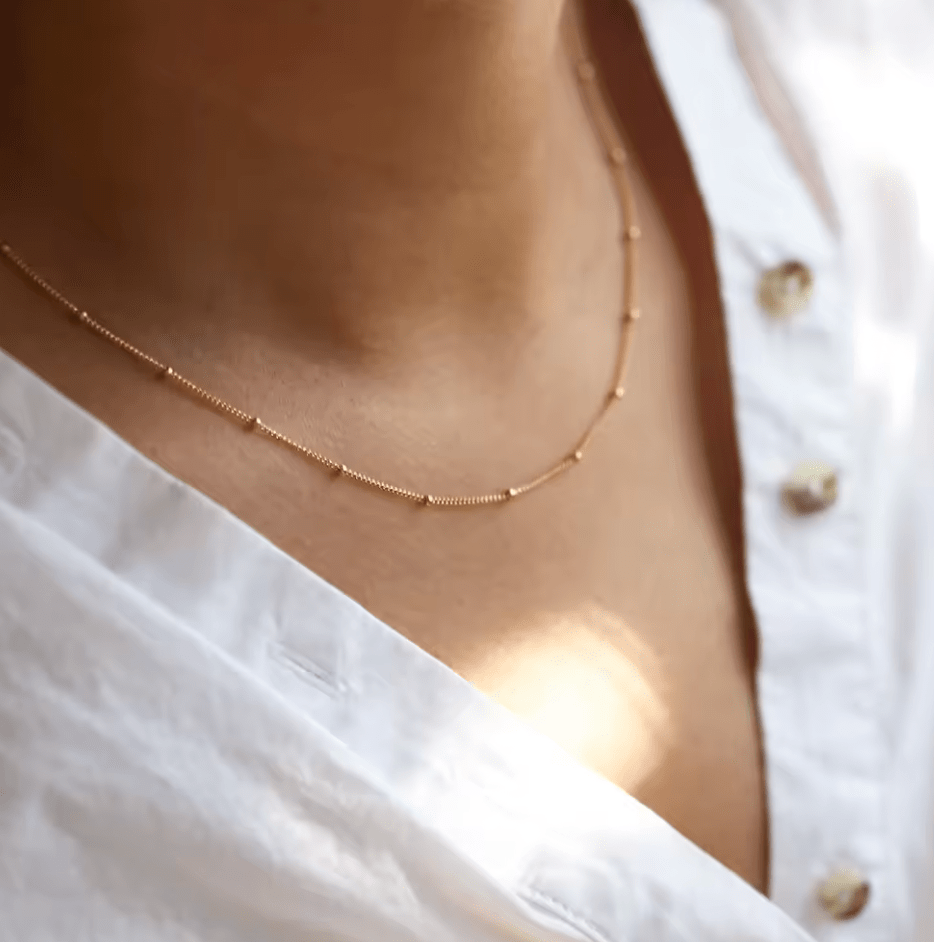 Waterproof necklace - Gold chain - stainless steel - AnoaShop
