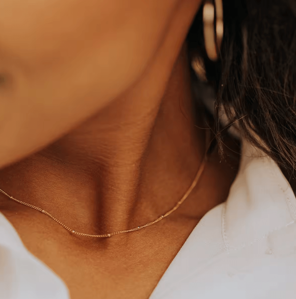Waterproof necklace - Gold chain - stainless steel - AnoaShop