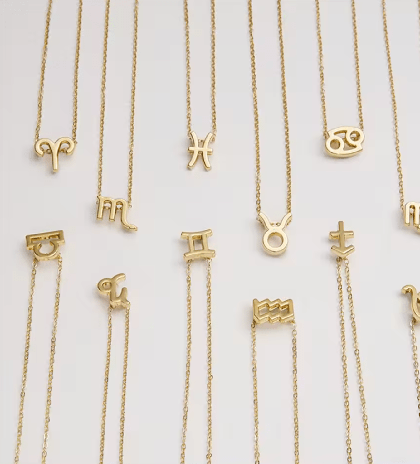 Waterproof Zodiac necklace - Gold Silver chain - stainless steel - AnoaShop