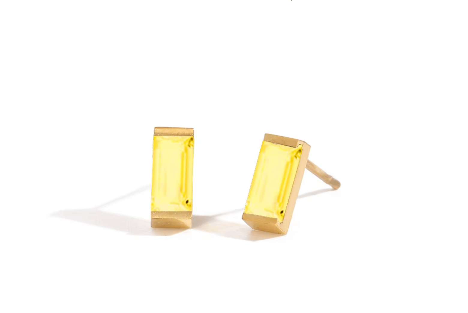 Zirkonia Steine Ohrstecker Gold Edelstahl - AnoaShop